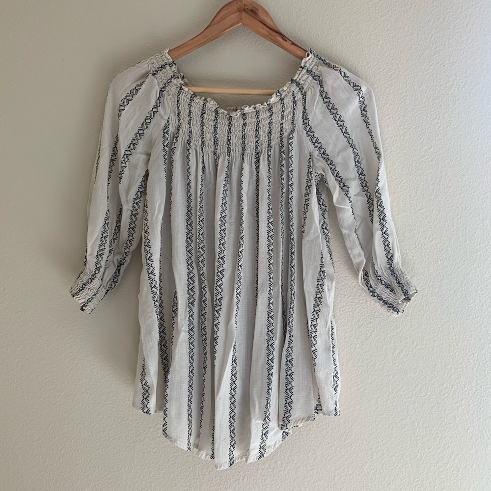 3/4 Sleeve Length Maternity Blouse Top